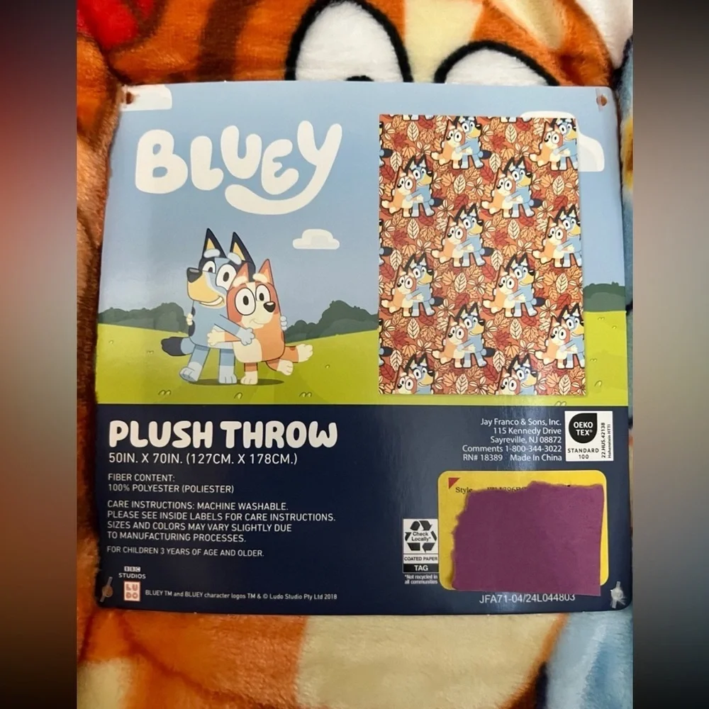 Bluey and Bingo Fall Blanket
